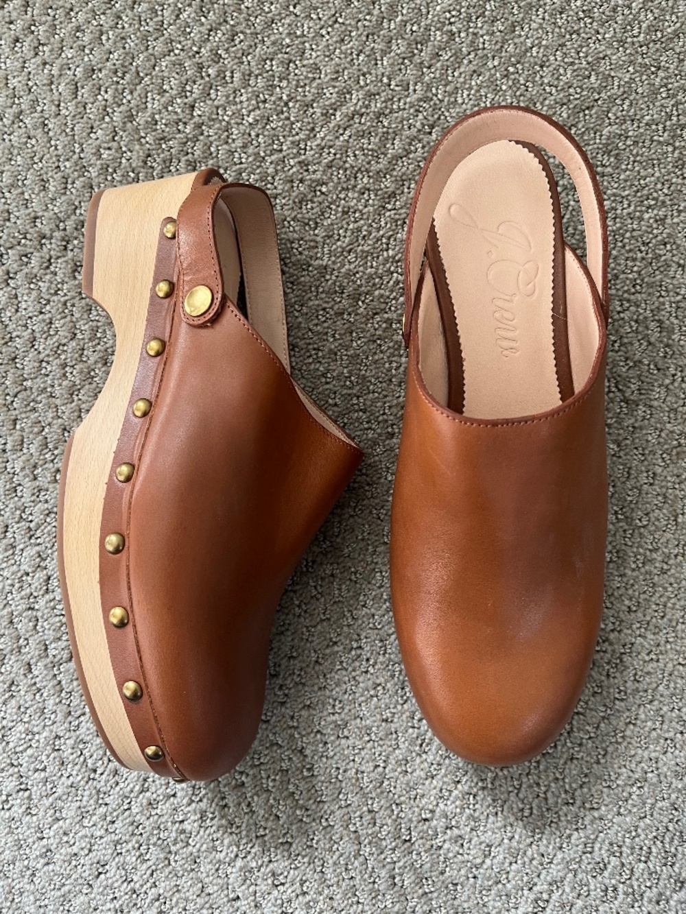 J. Crew Leather Clogs New